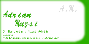 adrian muzsi business card